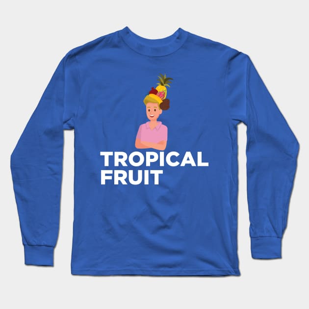 Tropical Fruit Long Sleeve T-Shirt by JFCharles